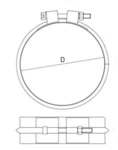 WIDE DUCT CLAMP